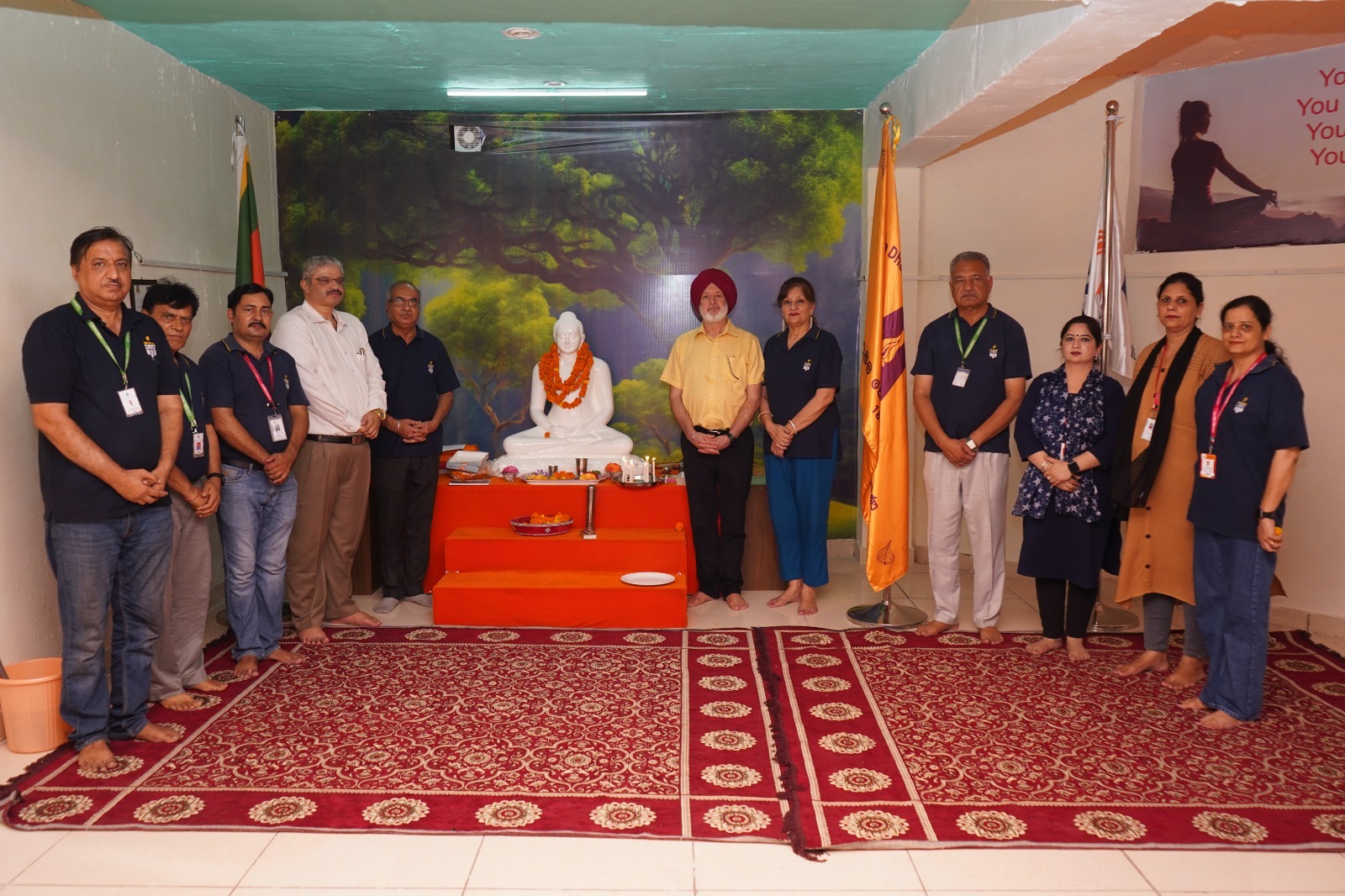 Mahatma Buddha Meditation Center was inaugurated in Desh Bhagat University
